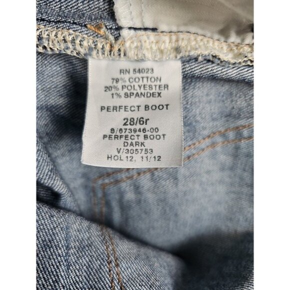 GAP 1969 Jeans Women's 31x32 Perfect Bootcut Stretch Dark Wash Denim - Picture 5 of 8